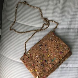 Street Level Cork Splatter Paint Crossbody